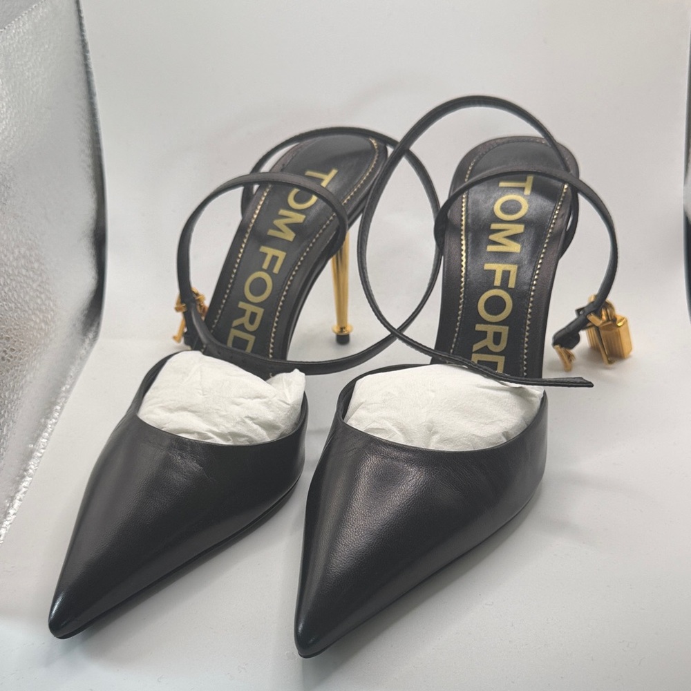 Tom Ford Padlock Ankle Strap Pumps